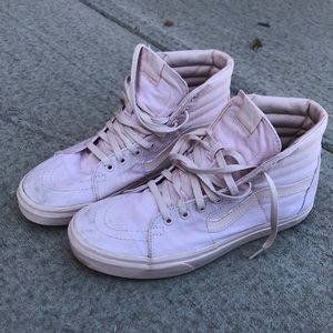 All light pink blush color sk-8 hi vans